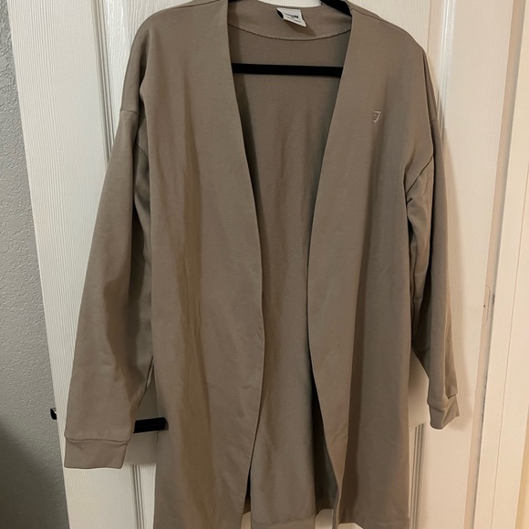 WHITNEY SIMMONS OVERSIZED ROBE GYMSHARK XS MINK - Picture 2 of 4